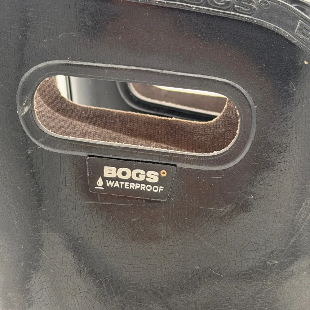 Bogs Berkeley Women's Rain Boots Black Waterproof Pull-On‎ Size 6